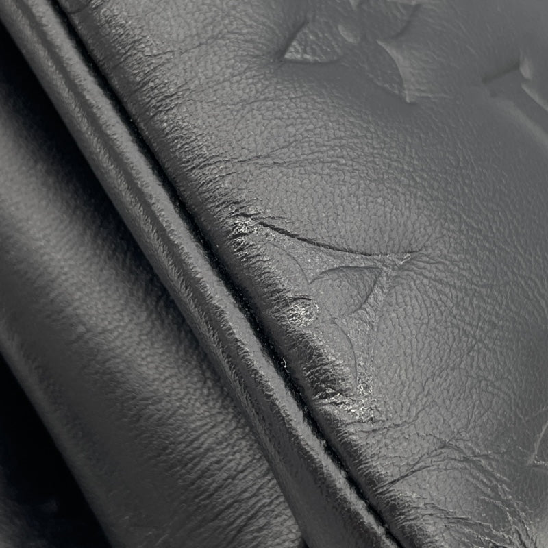 ルイ・ヴィトン LOUIS VUITTON ポシェットクッサン M57790 ノワール モノグラム(エンボス加工)ラムレザー  レディース ショルダーバッグ