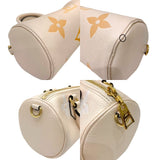 ルイ・ヴィトン LOUIS VUITTON パピヨンBB M45708 クリームサフラン モノグラム・アンプラント レディース ショルダーバッグ