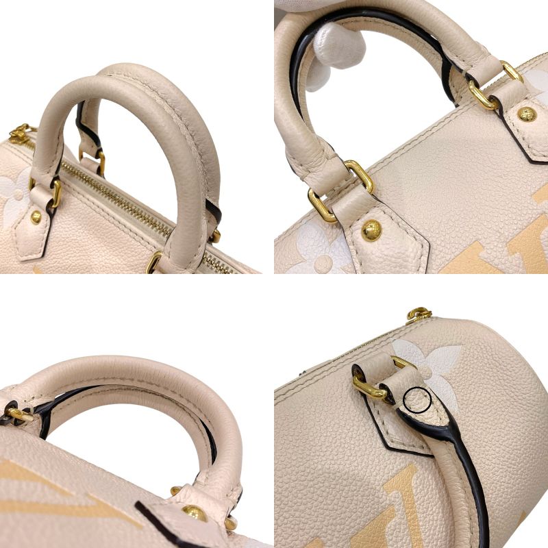ルイ・ヴィトン LOUIS VUITTON パピヨンBB M45708 クリームサフラン モノグラム・アンプラント レディース ショルダーバッグ