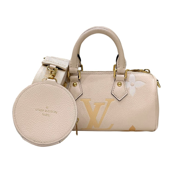 ルイ・ヴィトン LOUIS VUITTON パピヨンBB M45708 クリームサフラン モノグラム・アンプラント レディース ショルダーバッグ