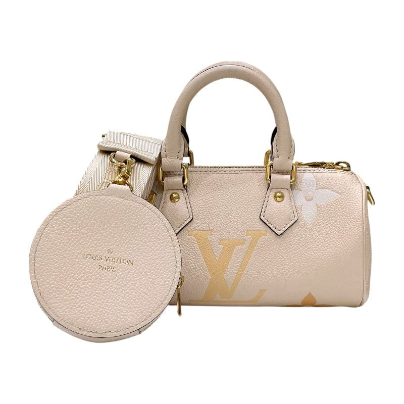 ルイ・ヴィトン LOUIS VUITTON パピヨンBB M45708 クリームサフラン モノグラム・アンプラント レディース ショルダーバッグ