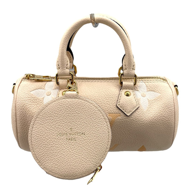 ルイ・ヴィトン LOUIS VUITTON パピヨンBB M45708 ベージュ モノグラム・アンプラント レディース ショルダーバッグ