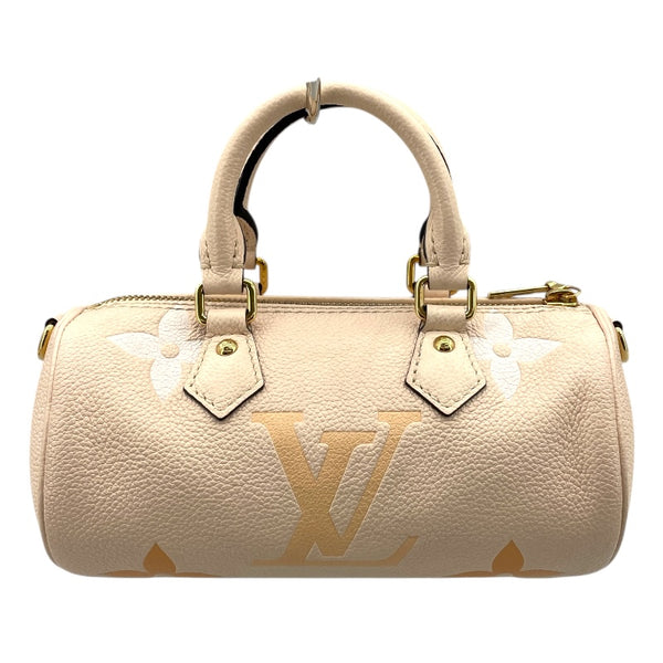 ルイ・ヴィトン LOUIS VUITTON パピヨンBB M45708 ベージュ モノグラム・アンプラント レディース ショルダーバッグ