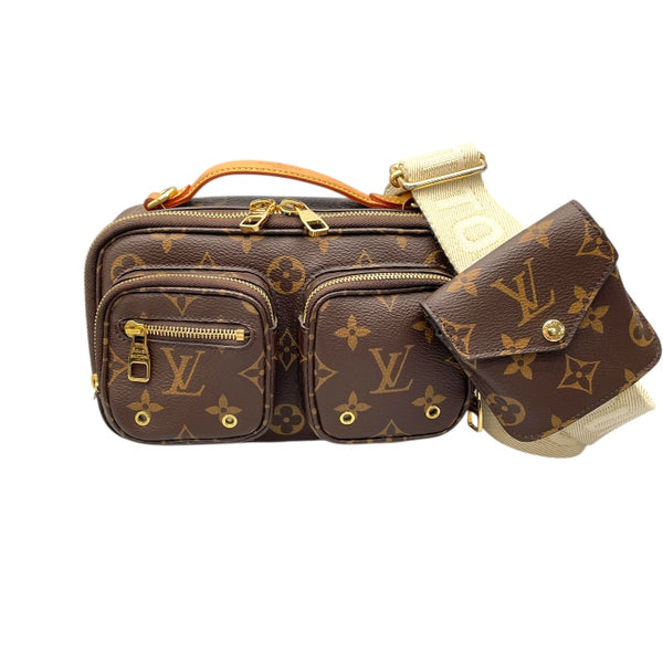 ルイ・ヴィトン LOUIS VUITTON ユーティリティ・クロスボディバッグ M80446 ブラウン モノグラム レディース ショルダーバッグ