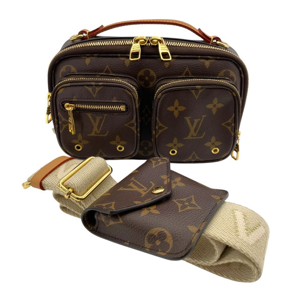 ルイ・ヴィトン LOUIS VUITTON ユーティリティ クロスボディバッグ M80446 ブラウン モノグラム・キャンバス レディース ショルダーバッグ