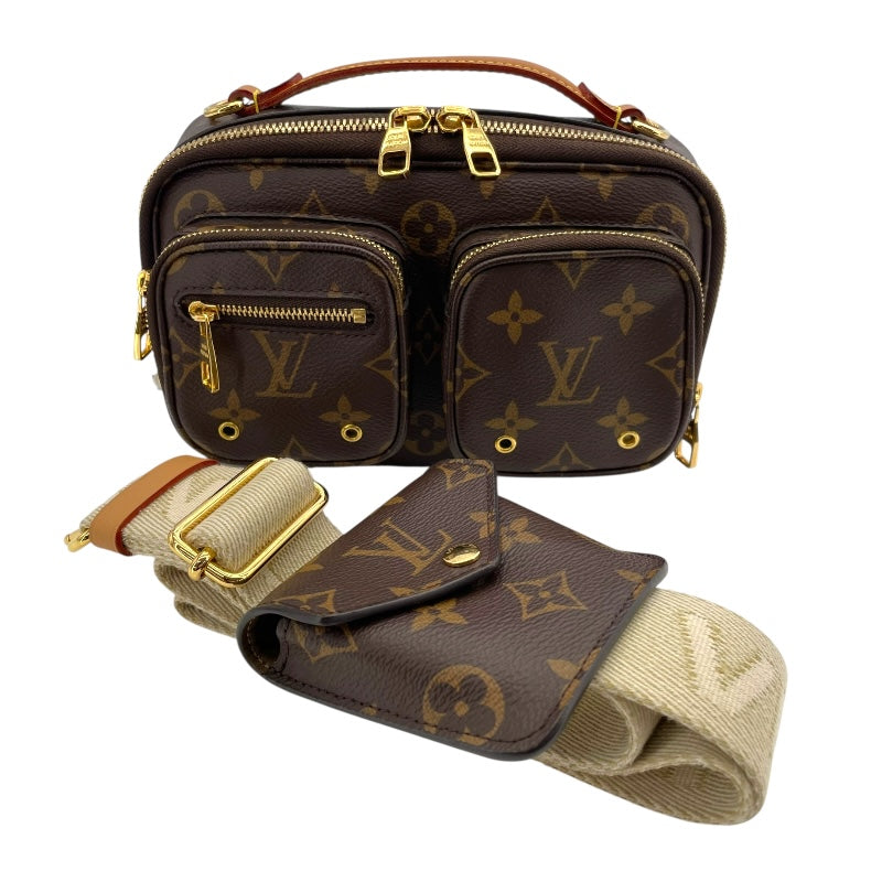 ルイ・ヴィトン LOUIS VUITTON ユーティリティ クロスボディバッグ M80446 ブラウン モノグラム・キャンバス レディース ショルダーバッグ