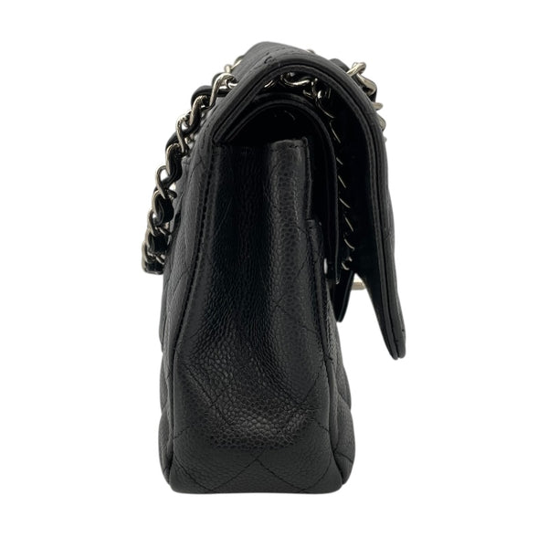 シャネル CHANEL マトラッセ25 A01112 ブラック シルバー金具 キャビアスキン レディース ショルダーバッグ