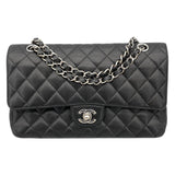 シャネル CHANEL マトラッセ25 A01112 ブラック シルバー金具 キャビアスキン レディース ショルダーバッグ