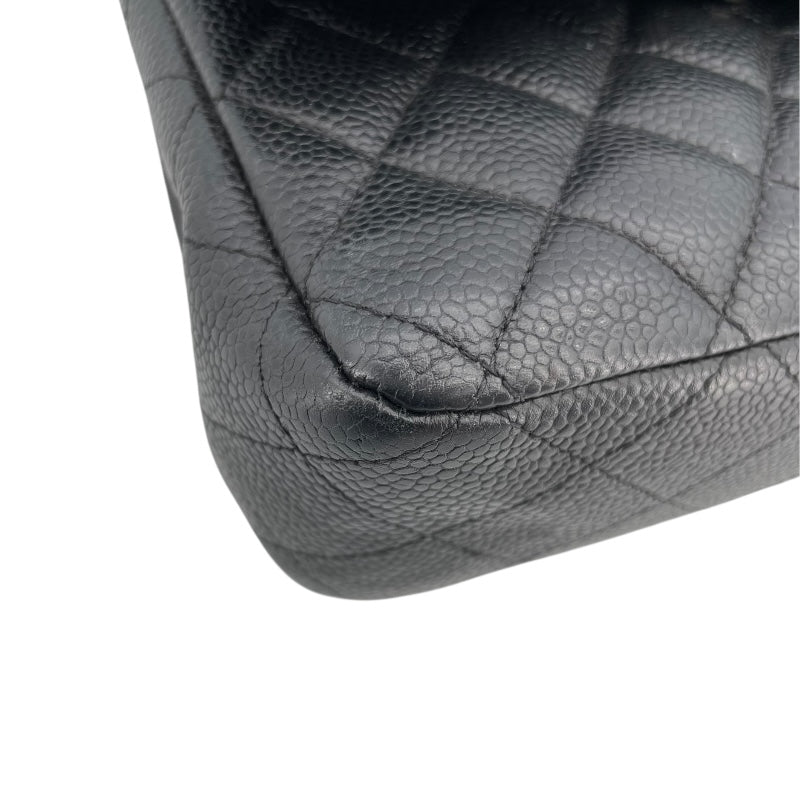 シャネル CHANEL マトラッセ25 A01112 ブラック シルバー金具 キャビアスキン レディース ショルダーバッグ