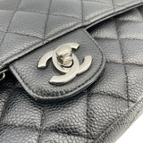 シャネル CHANEL マトラッセ25 A01112 ブラック シルバー金具 キャビアスキン レディース ショルダーバッグ