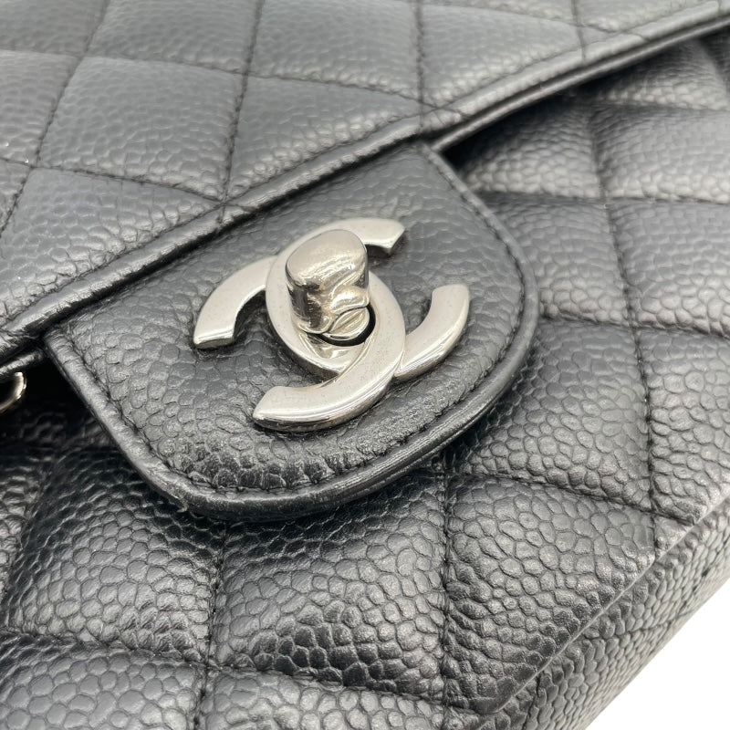 シャネル CHANEL マトラッセ25 A01112 ブラック シルバー金具 キャビアスキン レディース ショルダーバッグ