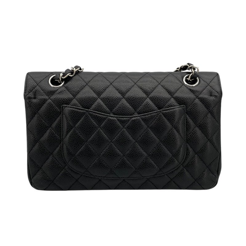 シャネル CHANEL マトラッセ25 A01112 ブラック シルバー金具 キャビアスキン レディース ショルダーバッグ