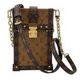 ルイ・ヴィトン LOUIS VUITTON ポシェット トランク ヴェルティカル  M67873 モノグラム・マカサー モノグラム・リバース ユニセックス ショルダーバッグ