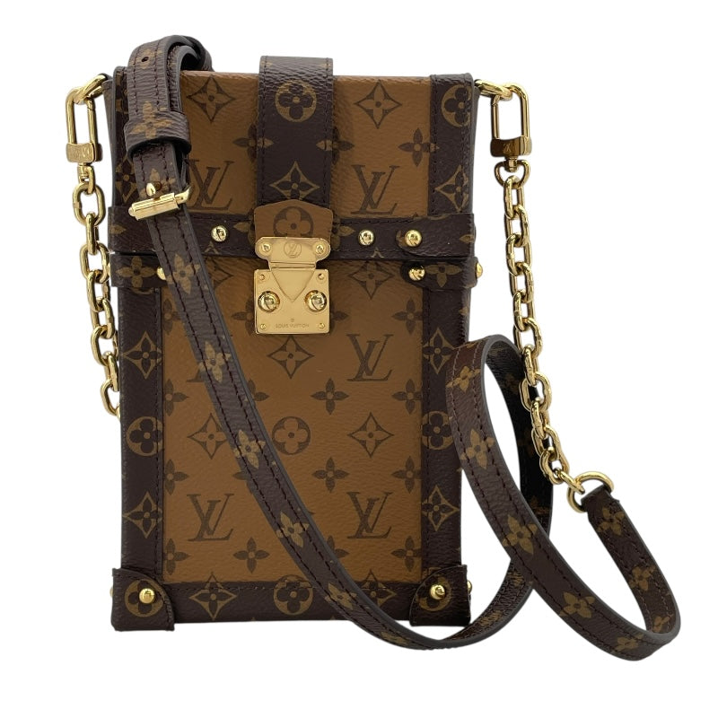 ルイ・ヴィトン LOUIS VUITTON ポシェット トランク ヴェルティカル  M67873 モノグラム・マカサー モノグラム・リバース ユニセックス ショルダーバッグ