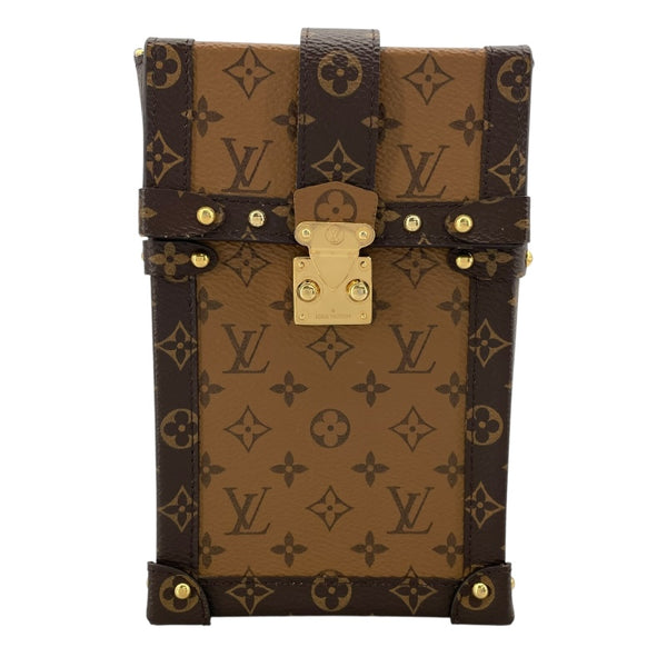 ルイ・ヴィトン LOUIS VUITTON ポシェット トランク ヴェルティカル  M67873 モノグラム・マカサー モノグラム・リバース ユニセックス ショルダーバッグ