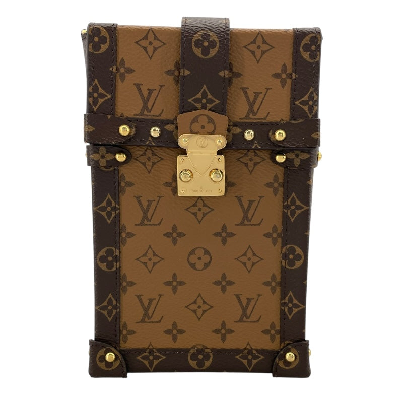 ルイ・ヴィトン LOUIS VUITTON ポシェット トランク ヴェルティカル  M67873 モノグラム・マカサー モノグラム・リバース ユニセックス ショルダーバッグ
