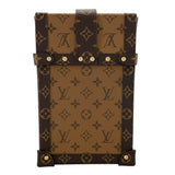 ルイ・ヴィトン LOUIS VUITTON ポシェット トランク ヴェルティカル  M67873 モノグラム・マカサー モノグラム・リバース ユニセックス ショルダーバッグ