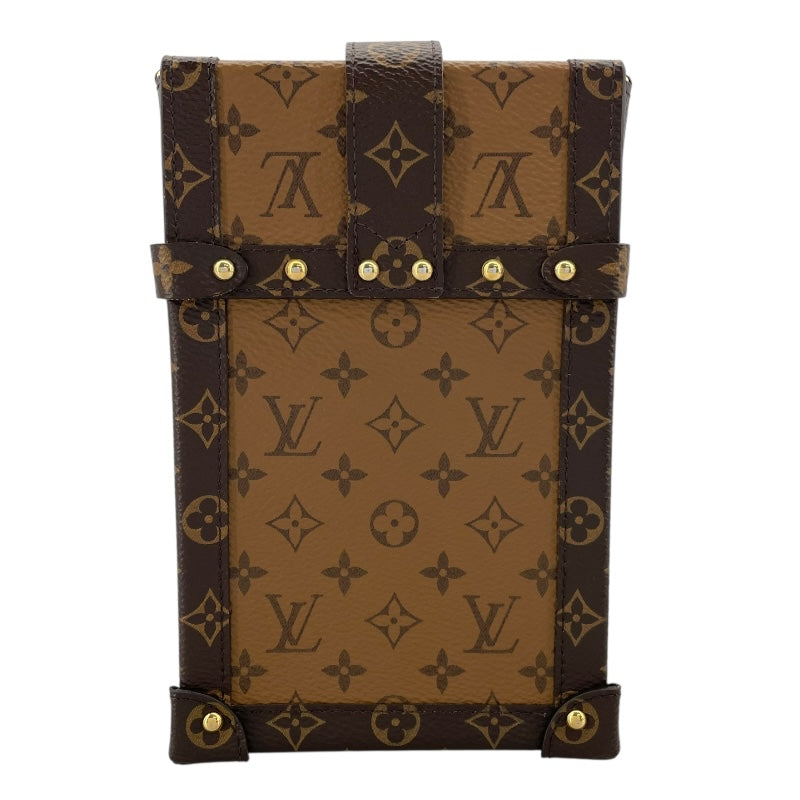 ルイ・ヴィトン LOUIS VUITTON ポシェット トランク ヴェルティカル  M67873 モノグラム・マカサー モノグラム・リバース ユニセックス ショルダーバッグ