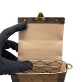 ルイ・ヴィトン LOUIS VUITTON ポシェット トランク ヴェルティカル  M67873 モノグラム・マカサー モノグラム・リバース ユニセックス ショルダーバッグ