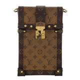 ルイ・ヴィトン LOUIS VUITTON ポシェット トランク ヴェルティカル  モノグラム モノグラム・マカサー モノグラム・リバース ユニセックス ショルダーバッグ