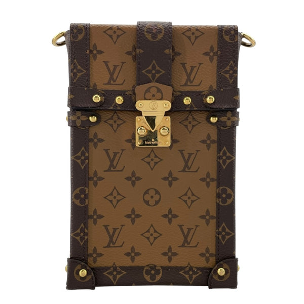 ルイ・ヴィトン LOUIS VUITTON ポシェット トランク ヴェルティカル  モノグラム モノグラム・マカサー モノグラム・リバース ユニセックス ショルダーバッグ