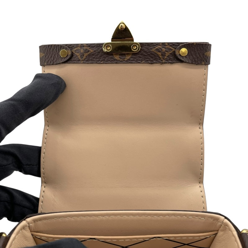 ルイ・ヴィトン LOUIS VUITTON ポシェット トランク ヴェルティカル  モノグラム モノグラム・マカサー モノグラム・リバース ユニセックス ショルダーバッグ