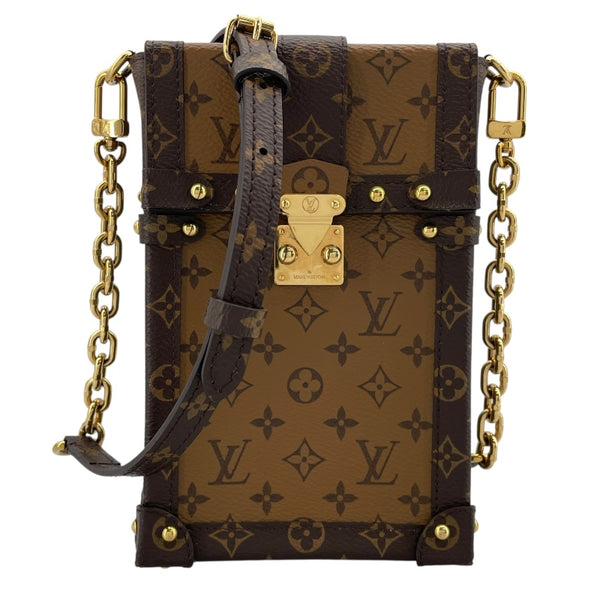ルイ・ヴィトン LOUIS VUITTON ポシェット トランク ヴェルティカル  モノグラム モノグラム・マカサー モノグラム・リバース ユニセックス ショルダーバッグ