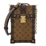 ルイ・ヴィトン LOUIS VUITTON ポシェット トランク ヴェルティカル  M67873 モノグラム・マカサー モノグラム・リバース ユニセックス ショルダーバッグ
