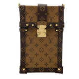 ルイ・ヴィトン LOUIS VUITTON ポシェット トランク ヴェルティカル  M67873 モノグラム・マカサー モノグラム・リバース ユニセックス ショルダーバッグ