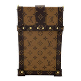 ルイ・ヴィトン LOUIS VUITTON ポシェット トランク ヴェルティカル  M67873 モノグラム・マカサー モノグラム・リバース ユニセックス ショルダーバッグ