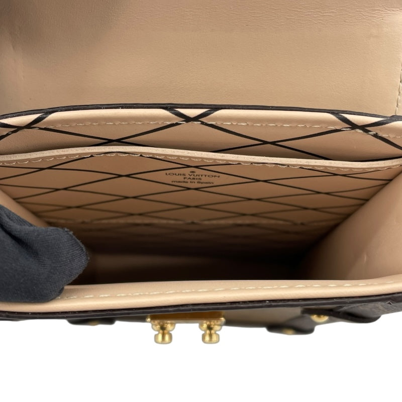ルイ・ヴィトン LOUIS VUITTON ポシェット トランク ヴェルティカル  M67873 モノグラム・マカサー モノグラム・リバース ユニセックス ショルダーバッグ