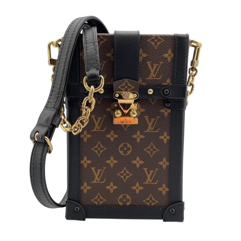 ルイ・ヴィトン LOUIS VUITTON ポシェット トランク ヴェルティカル M63913 ブラウン モノグラム レディース ショルダーバッグ