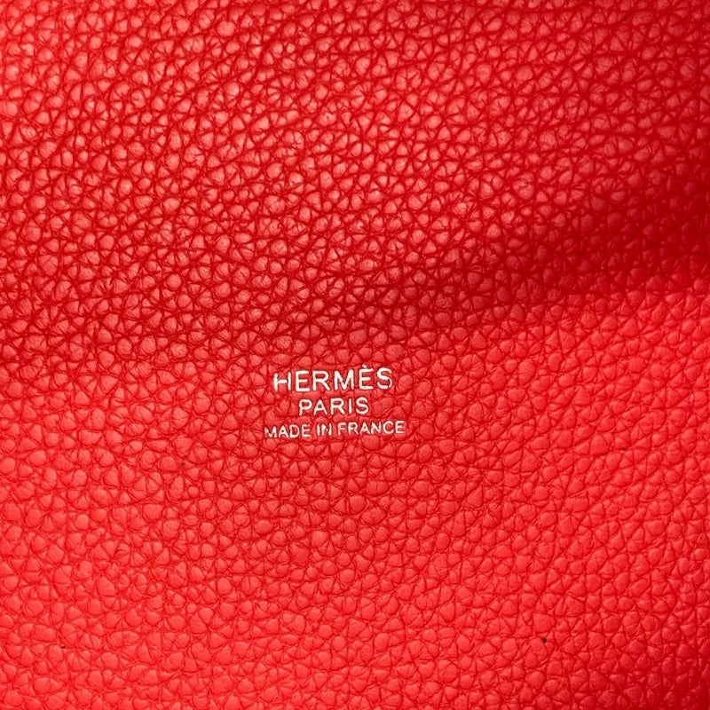 エルメス HERMES ピコタンロックPM C刻 ルージュフォレスト シルバー金具 トリヨン レディース ハンドバッグ