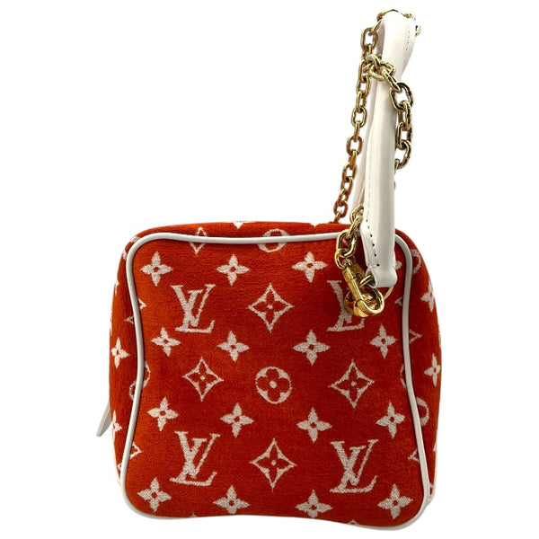 ルイ・ヴィトン LOUIS VUITTON スクエアバッグ LVマッチ M46212 オレンジ モノグラム・ジャカード レディース ハンドバッグ