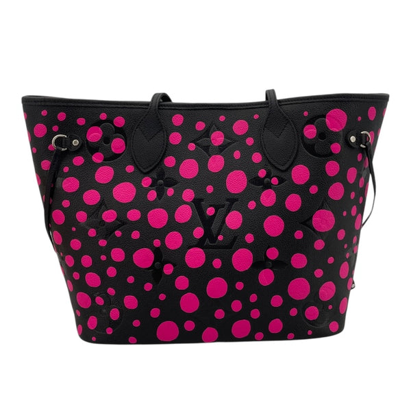 ルイ・ヴィトン LOUIS VUITTON ネヴァーフルMM 草間彌生コラボ M46419 ブラック/ピンク モノグラム・アンプラント レディース トートバッグ