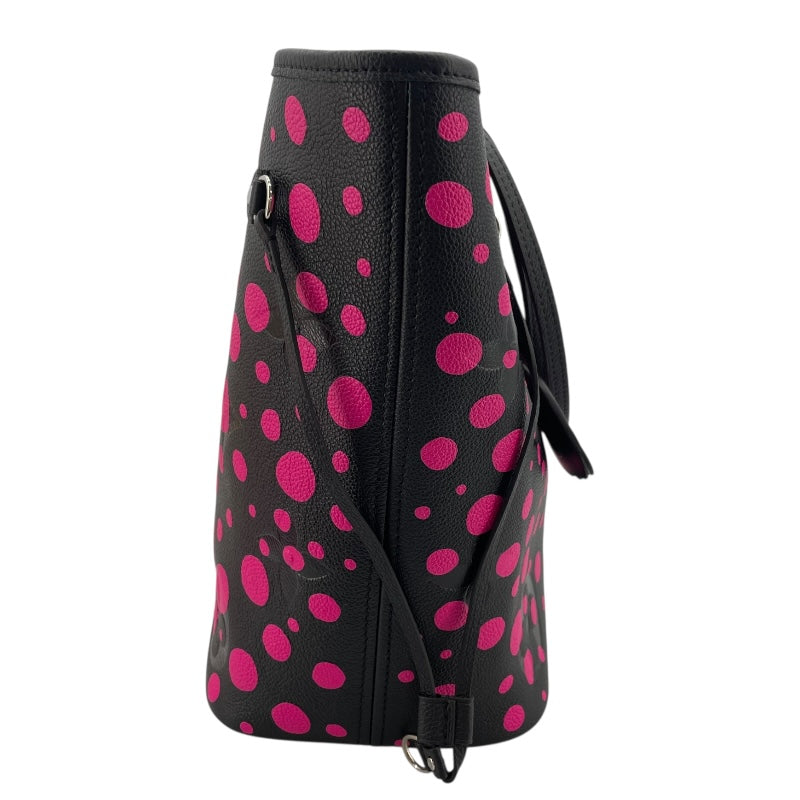 ルイ・ヴィトン LOUIS VUITTON ネヴァーフルMM 草間彌生コラボ M46419 ブラック/ピンク モノグラム・アンプラント レディース トートバッグ