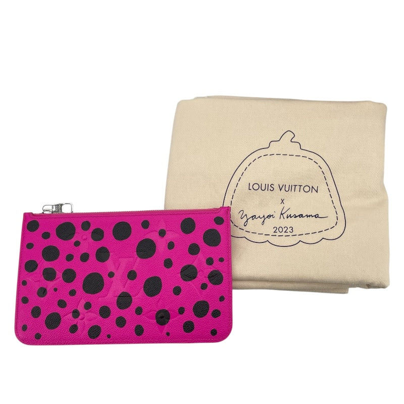 ルイ・ヴィトン LOUIS VUITTON ネヴァーフルMM 草間彌生コラボ M46419 ブラック/ピンク モノグラム・アンプラント レディース トートバッグ