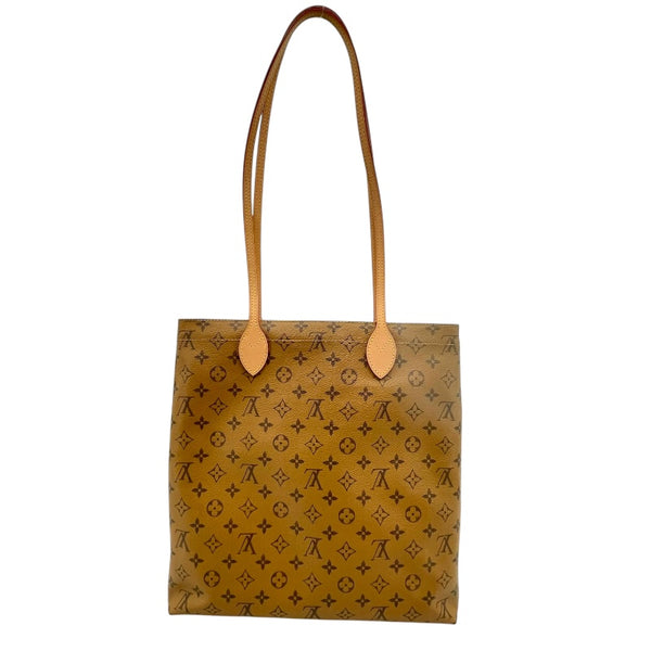 ルイ・ヴィトン LOUIS VUITTON キャリーイット M45198 ブラウン モノグラム・リバース レディース トートバッグ