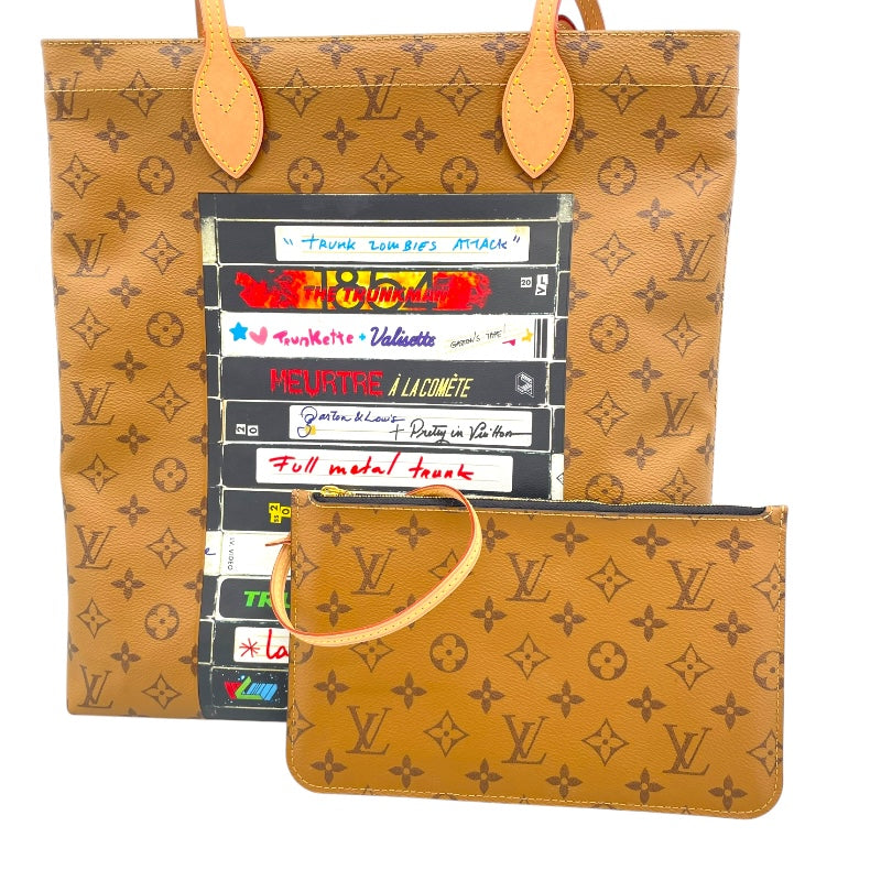 ルイ・ヴィトン LOUIS VUITTON キャリーイット M45198 ブラウン モノグラム・リバース レディース トートバッグ