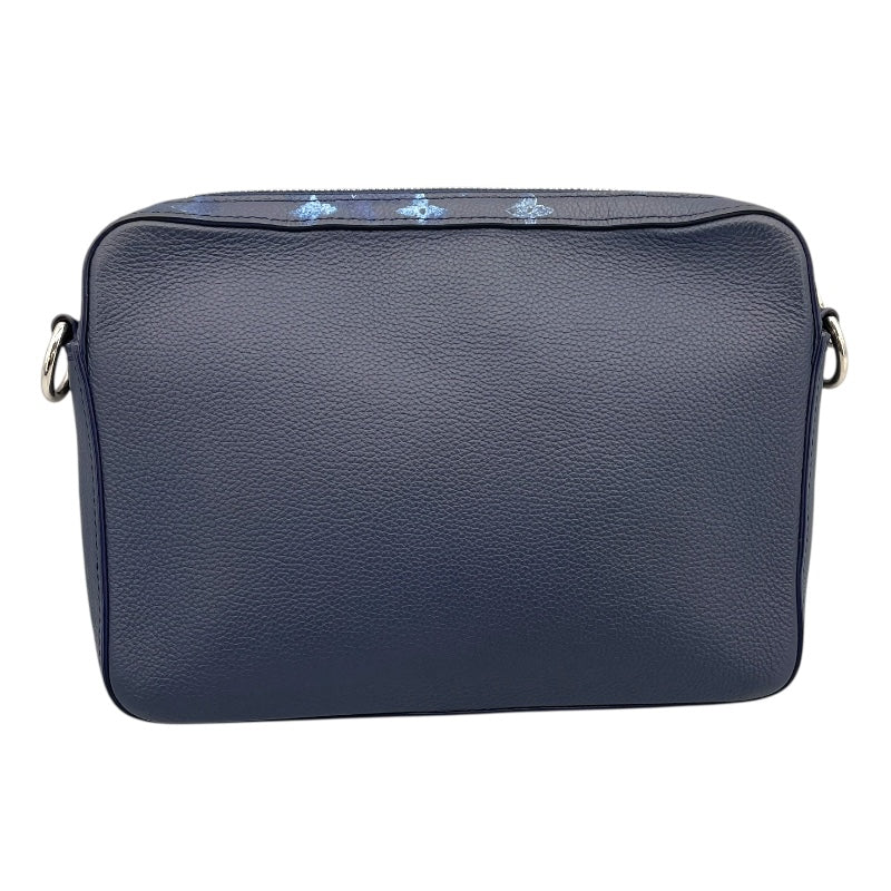 ルイ・ヴィトン LOUIS VUITTON トリオメッセンジャー M57840 ブルー モノグラム・ウォーターカラー メンズ ショルダーバッグ