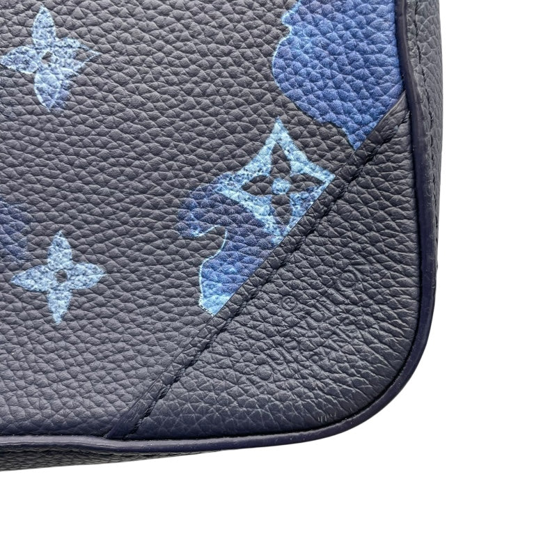 ルイ・ヴィトン LOUIS VUITTON トリオメッセンジャー M57840 ブルー モノグラム・ウォータカラー メンズ メッセンジャーバッグ