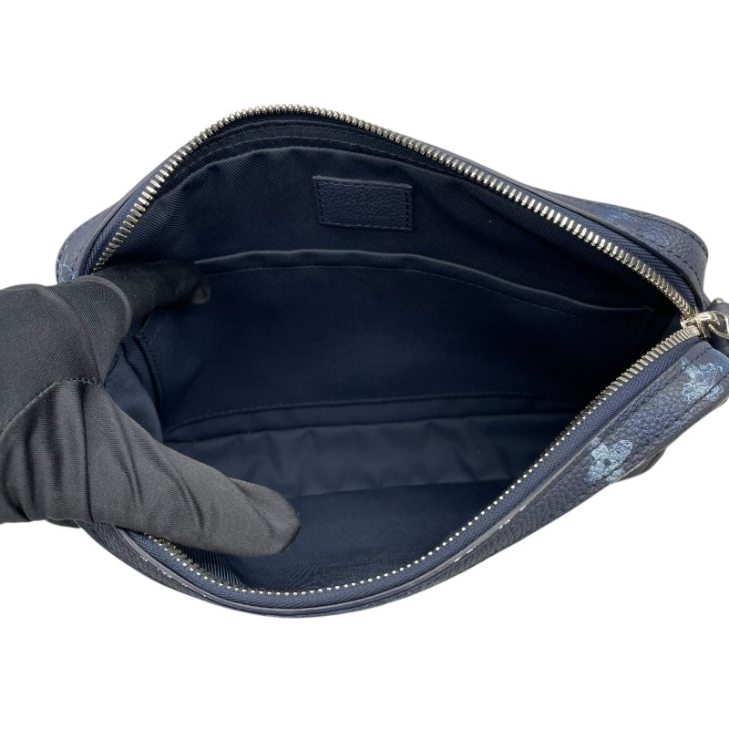 ルイ・ヴィトン LOUIS VUITTON トリオメッセンジャー M57840 ブルー モノグラム・ウォータカラー メンズ メッセンジャーバッグ