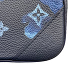ルイ・ヴィトン LOUIS VUITTON トリオメッセンジャー M57840 ブルー モノグラム・ウォータカラー メンズ メッセンジャーバッグ