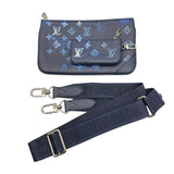 ルイ・ヴィトン LOUIS VUITTON トリオメッセンジャー M57840 ブルー モノグラム・ウォータカラー メンズ メッセンジャーバッグ