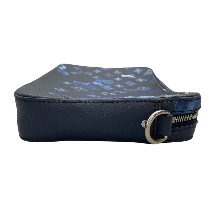 ルイ・ヴィトン LOUIS VUITTON トリオメッセンジャー M57840 ブルー モノグラム・ウォータカラー メンズ メッセンジャーバッグ