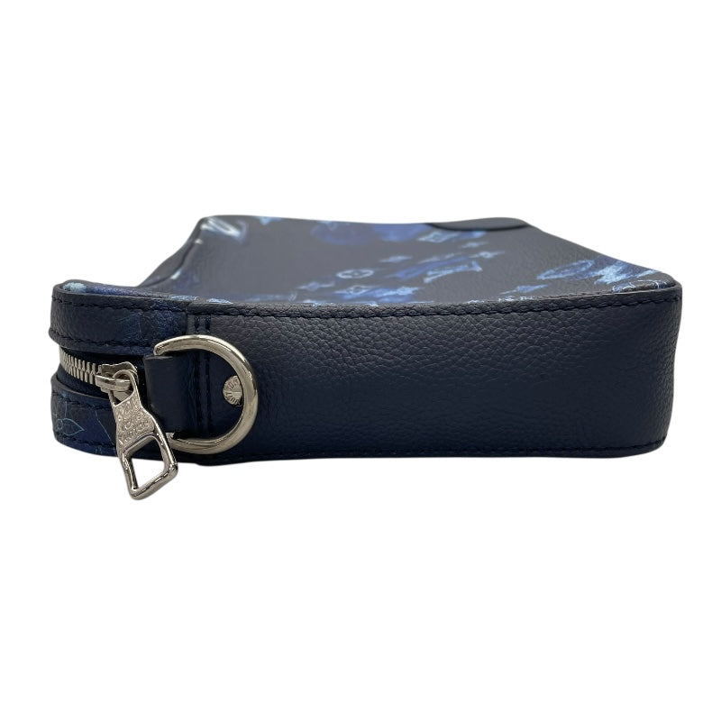 ルイ・ヴィトン LOUIS VUITTON トリオメッセンジャー M57840 ブルー モノグラム・ウォータカラー メンズ メッセンジャーバッグ