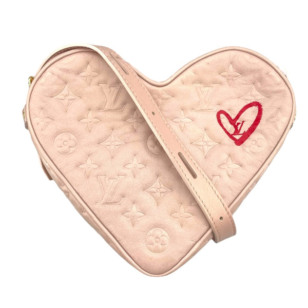 ルイ・ヴィトン LOUIS VUITTON サック・クール フォーリンラブ ハートボックス M58738 ピンク レザー レディース ショルダーバッグ