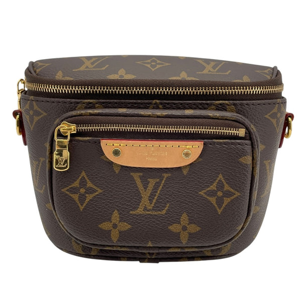 ルイ・ヴィトン LOUIS VUITTON ミニ バムバッグ M82335  ブラウン モノグラムキャンバス レディース ショルダーバッグ