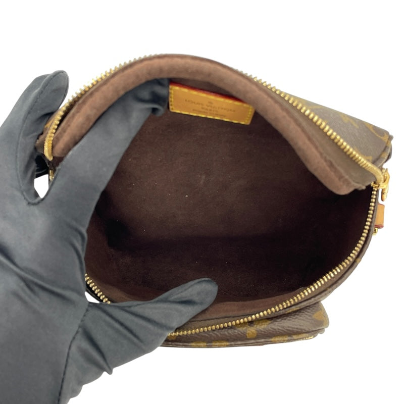 ルイ・ヴィトン LOUIS VUITTON ミニ バムバッグ M82335  ブラウン モノグラムキャンバス レディース ショルダーバッグ
