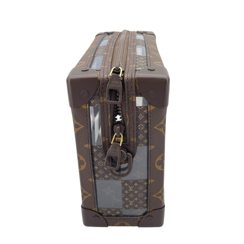 新作メンズ*LV*モノグラム トランク ショルダーバッグ M69838 ソフトトランク・ウォレット モノグラム・エクリプス｜ルイ
